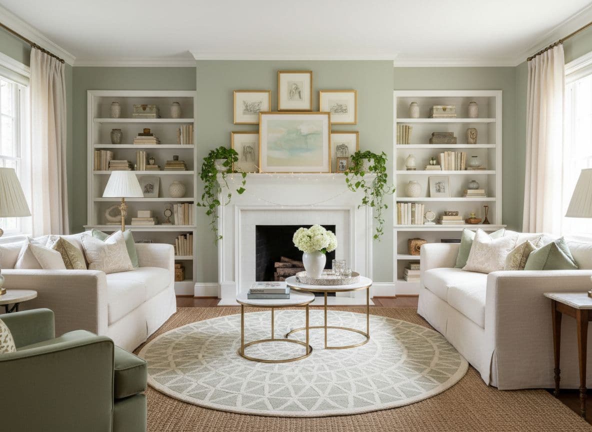 After photo for AI interior design living room makeover